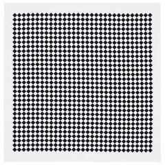 Vitra Square Checker Tablecloth in Black by Alexander Girard