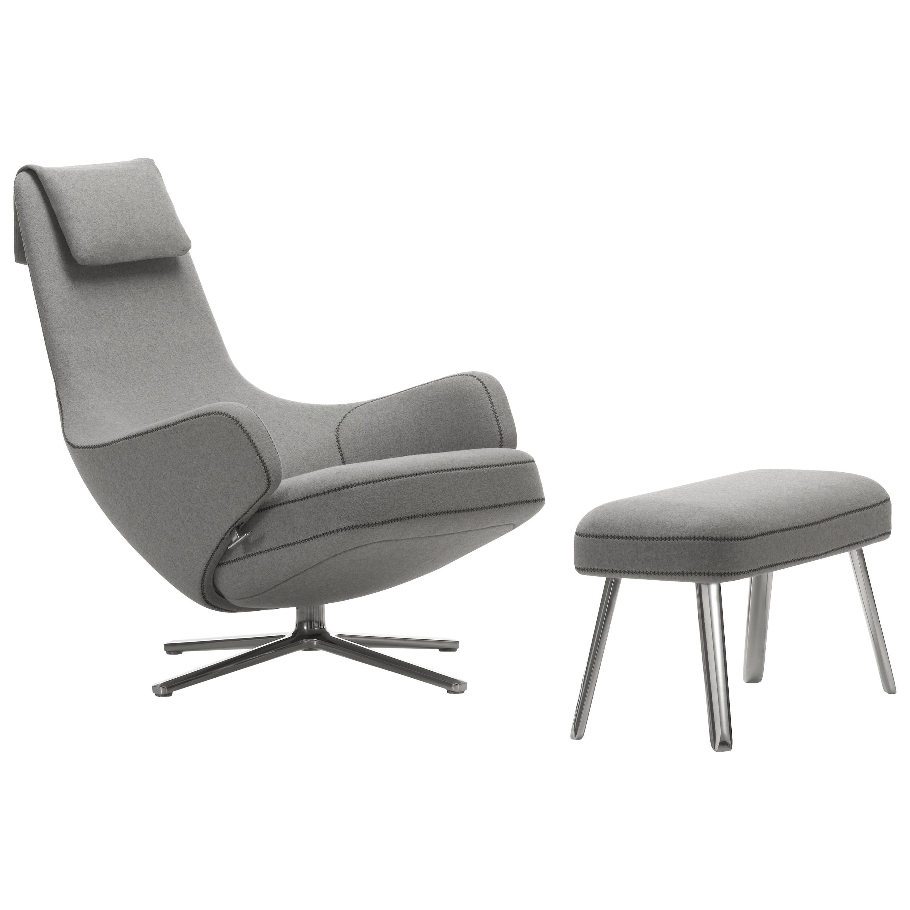 Vitra Repos & Panchina in Pebble Grey Cosy2 by Antonio Citterio For Sale