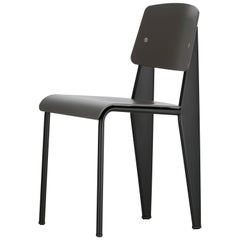 Vitra Standard SP Chair in Basalt and Deep Black by Jean Prouvé