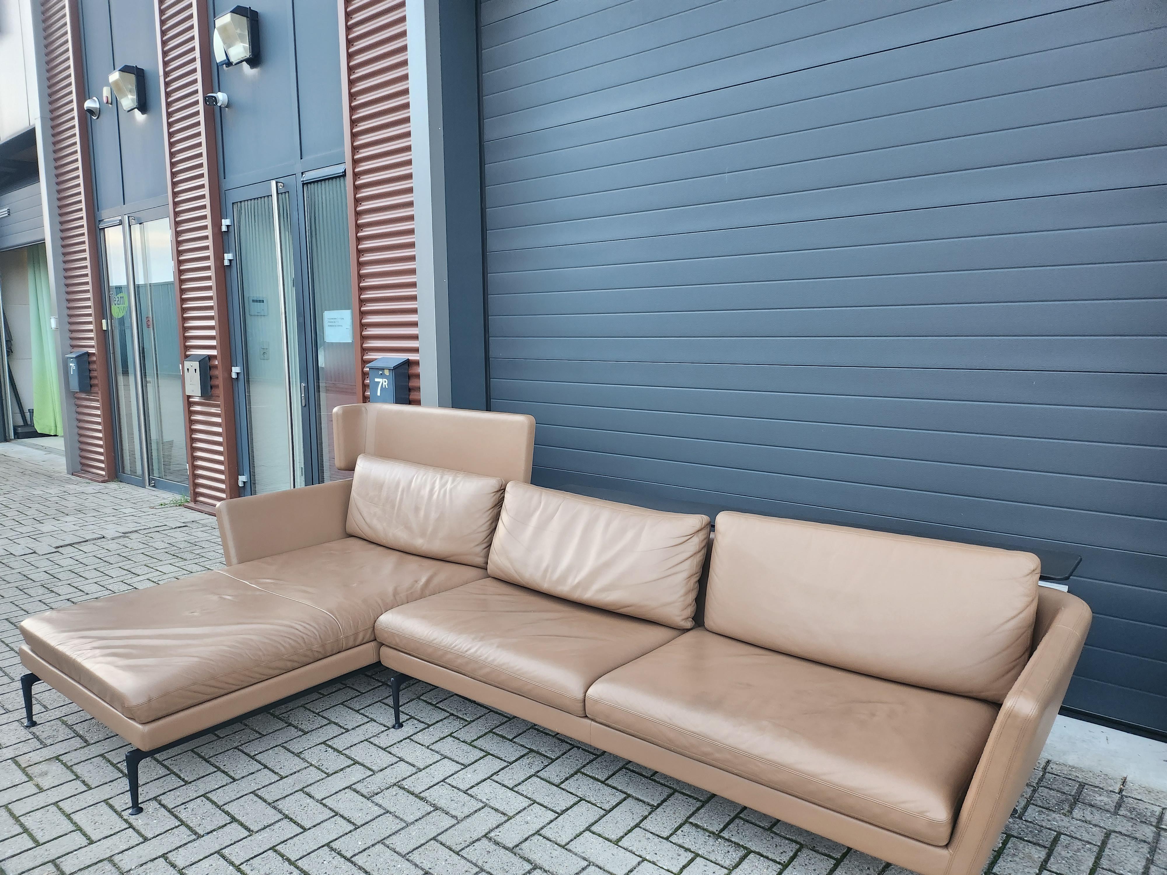 German Vitra - Suita Sofa by Antonio Citterio - Camel Premium F Leather