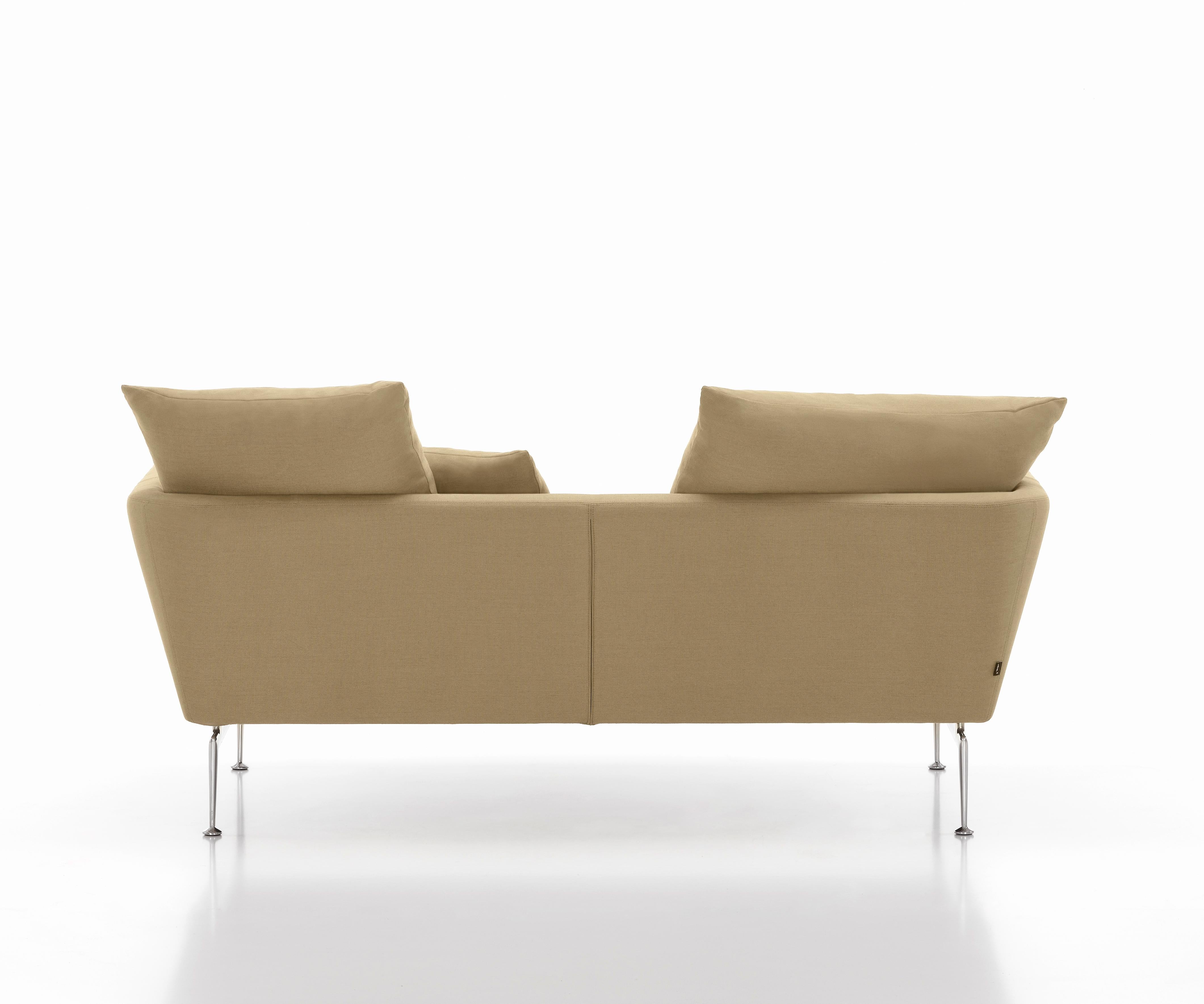Modern Vitra Suita Sofa Two-Seat in Parchment Olimpo by Antonio Citterio For Sale