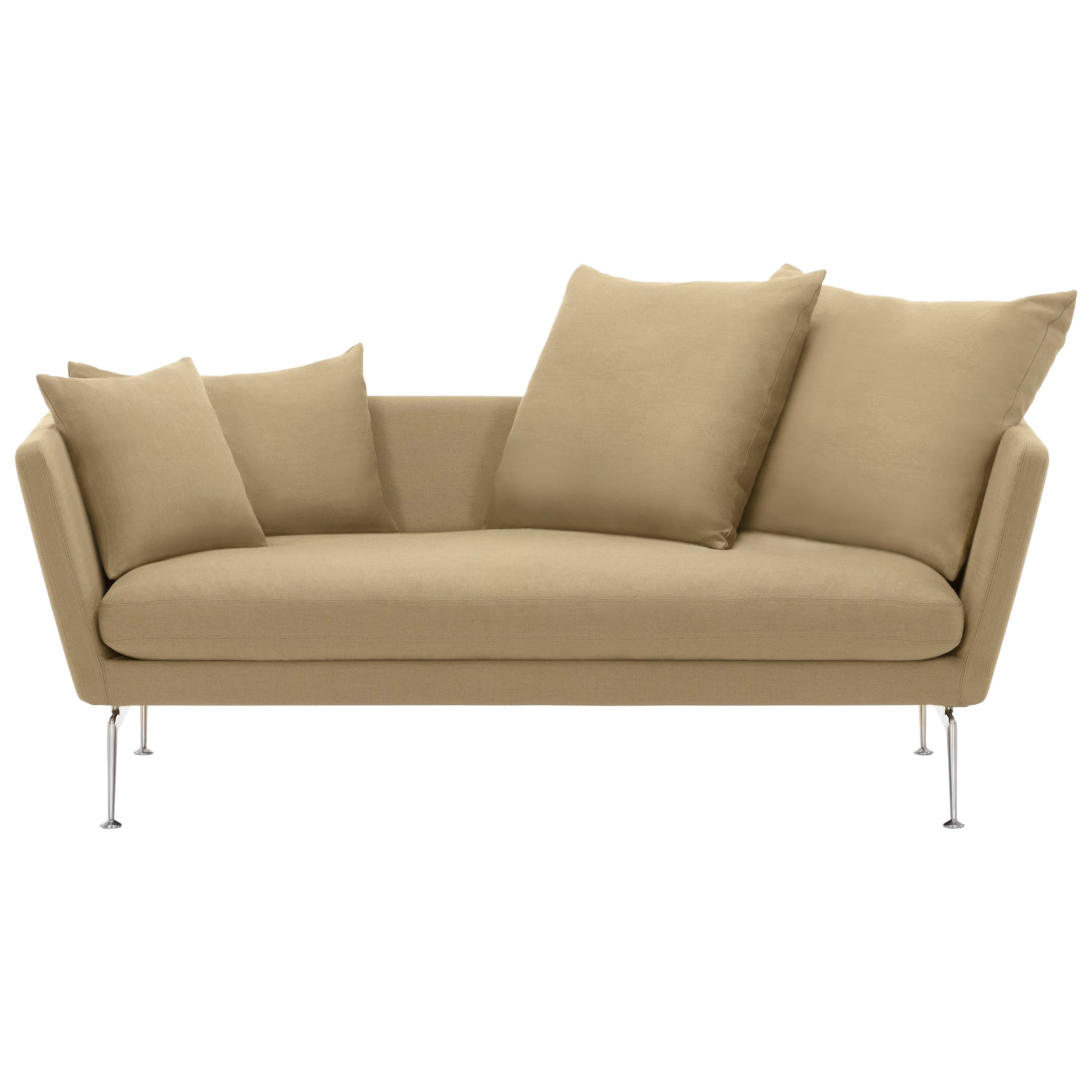 Vitra Suita Sofa Two-Seat in Parchment Olimpo by Antonio Citterio im Angebot