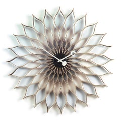 Vitra Sunflower Clock in Birch Wood by George Nelson