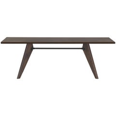 Vitra Table Solvay in Smoked Dark Oak by Jean Prouvé