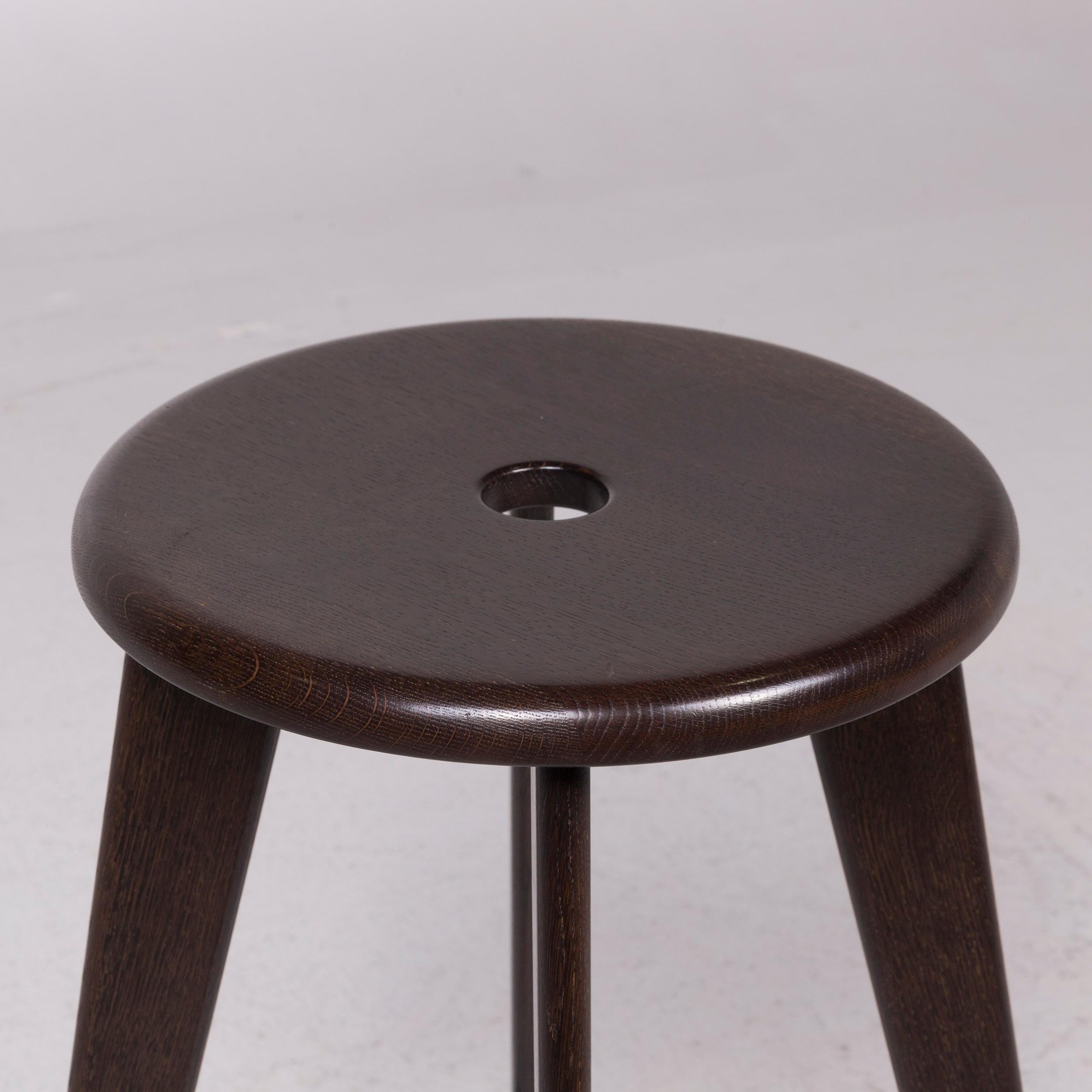 Vitra Tabouret Skin Wood Stool Set Brown In Good Condition In Cologne, DE