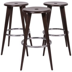 Vitra Tabouret Skin Wood Stool Set Brown