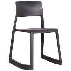 Vitra Tip Clay Designer Polypropylene Plastic Chair Gray by Edward Barber