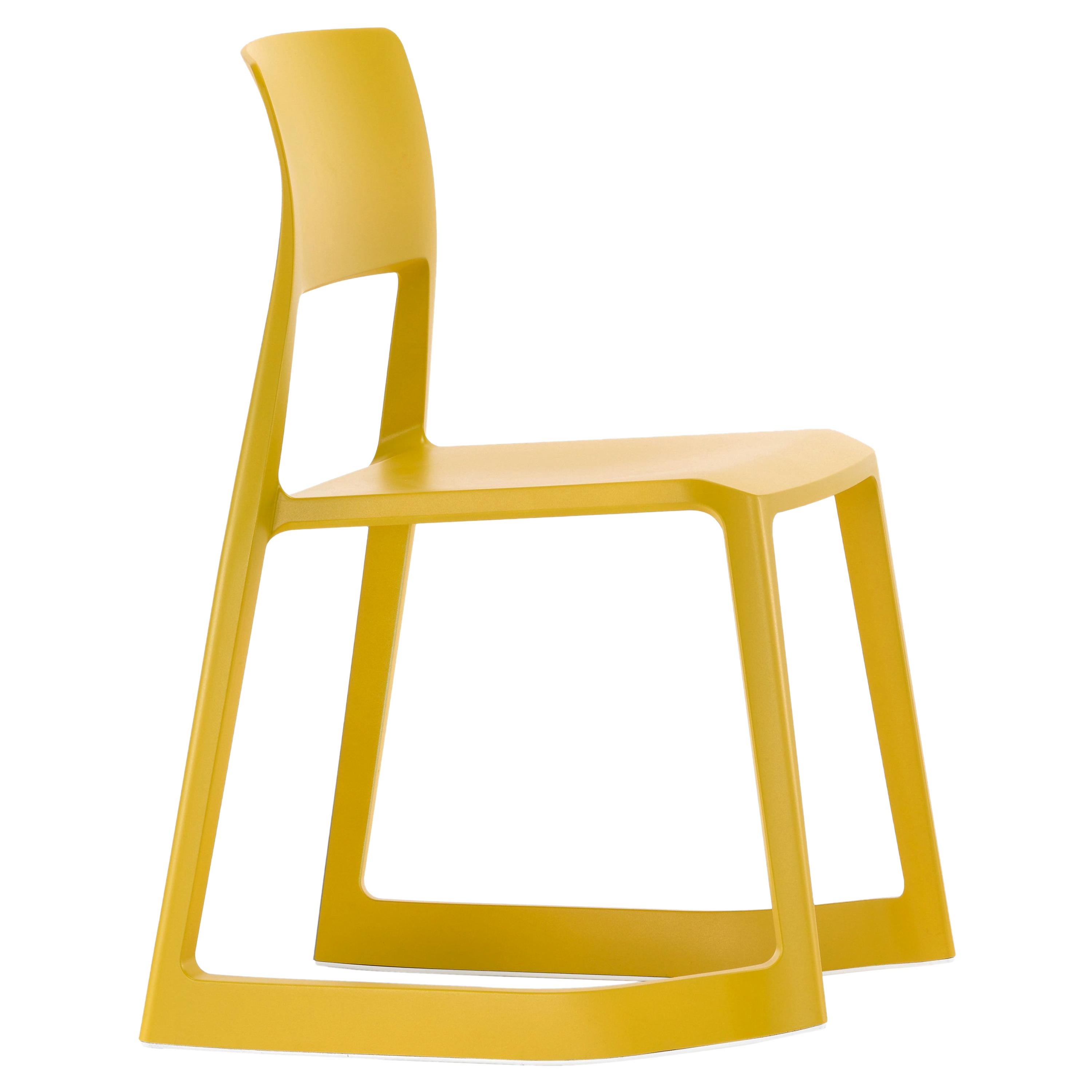 Vitra Tip Ton Chair in Mustard Shades by Edward Barber & Jay Osgerby For Sale