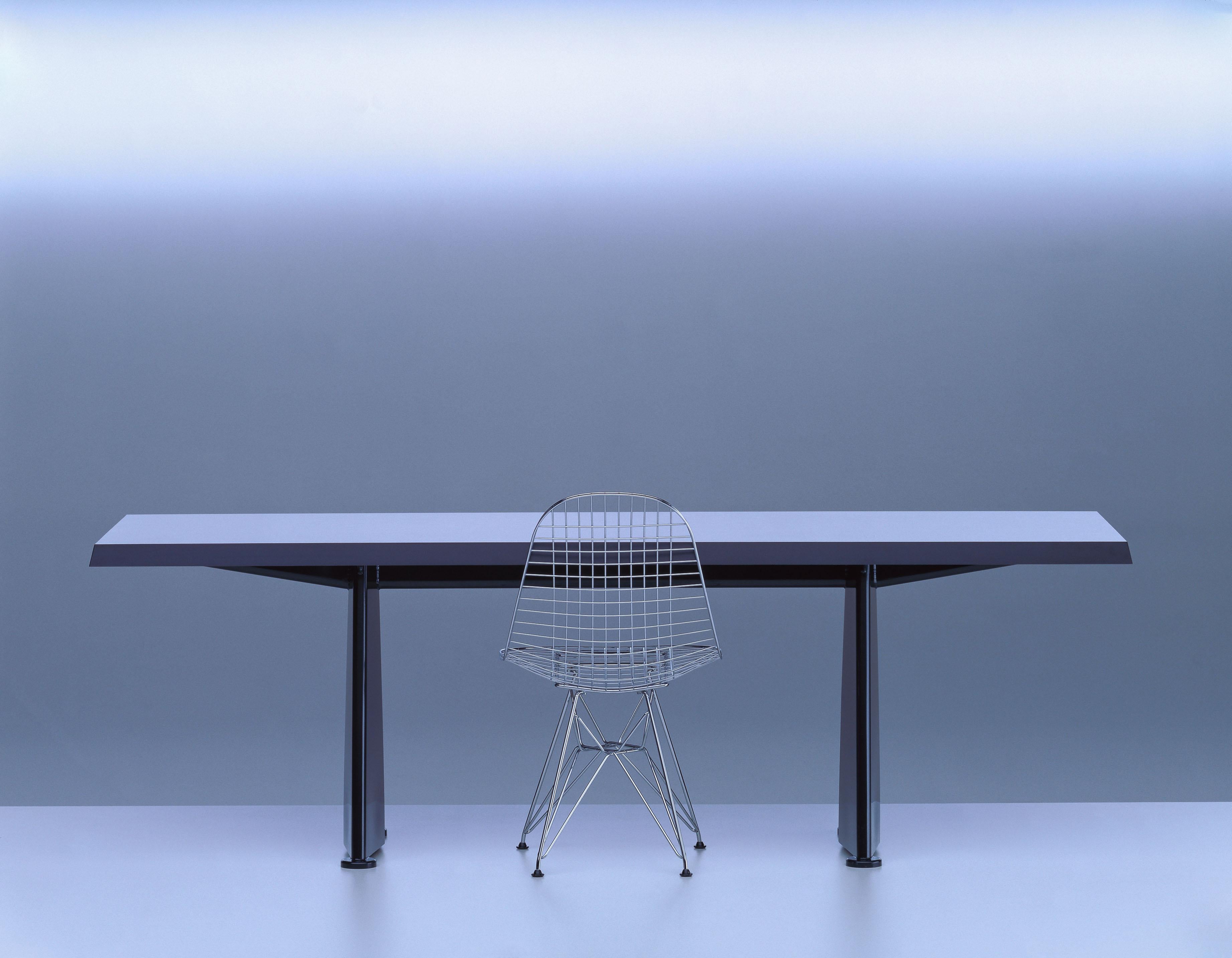 Vitra Trapèze Table in Black by Jean Prouvé For Sale 2