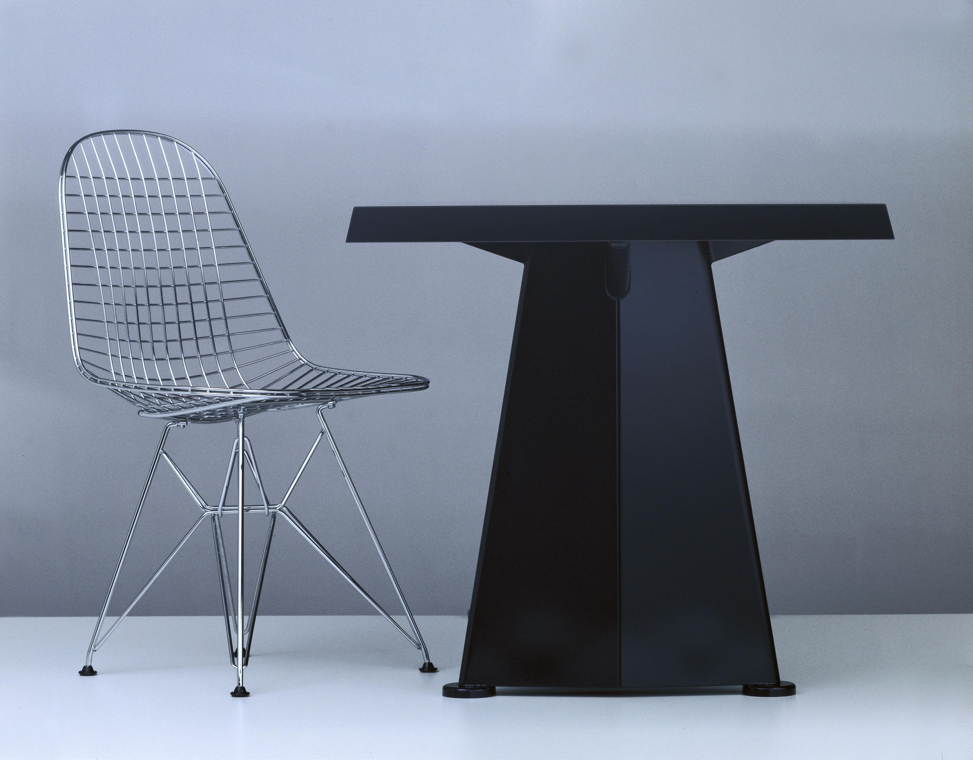 Modern Vitra Trapèze Table in Black by Jean Prouvé For Sale