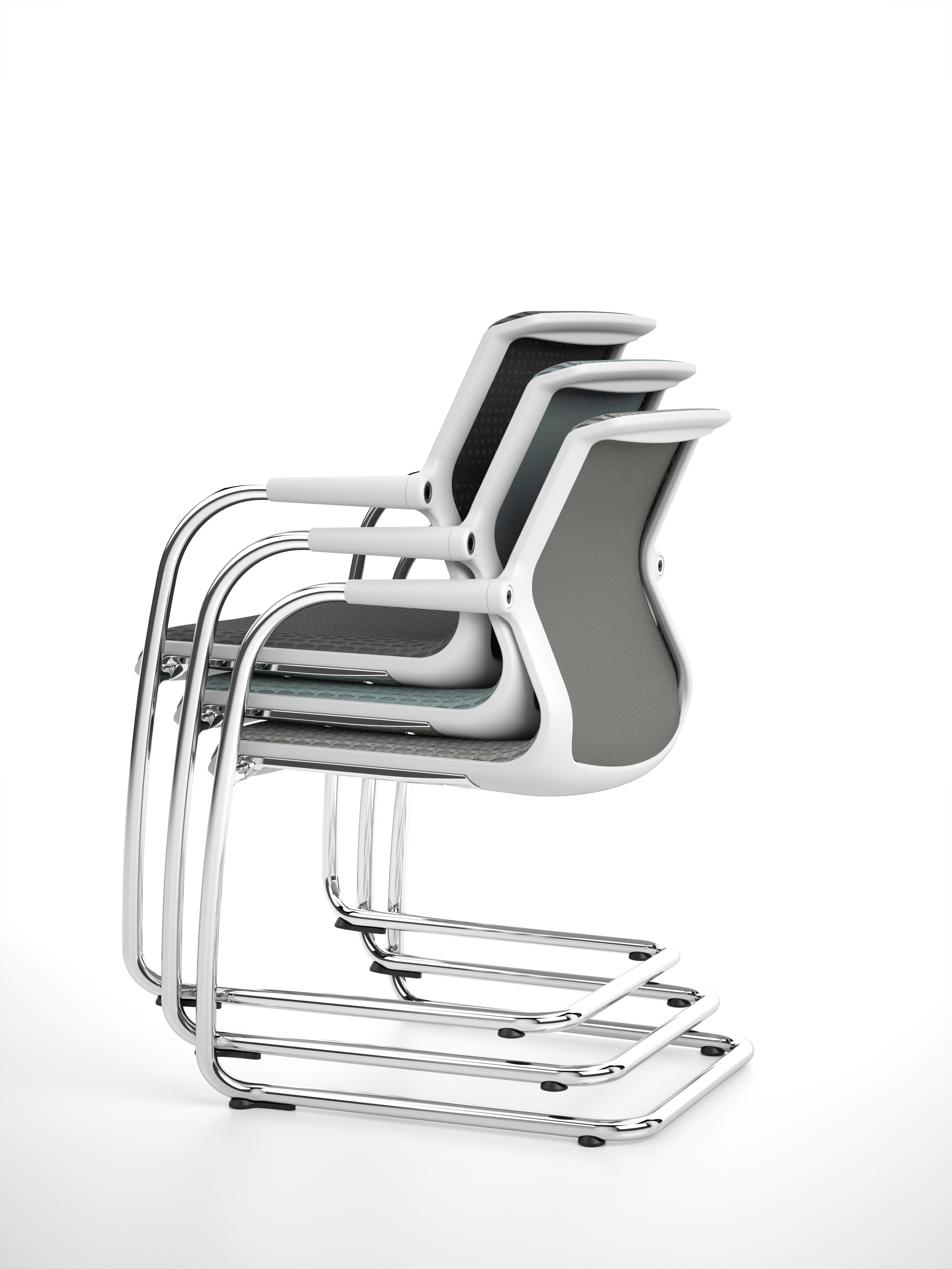 These items are currently only available in the United States.

The practical, robust Unix chair by Antonio Citterio is the ultimate all-rounder. The cantilever chair flexes comfortably under the user and is ideal for visitor and conference