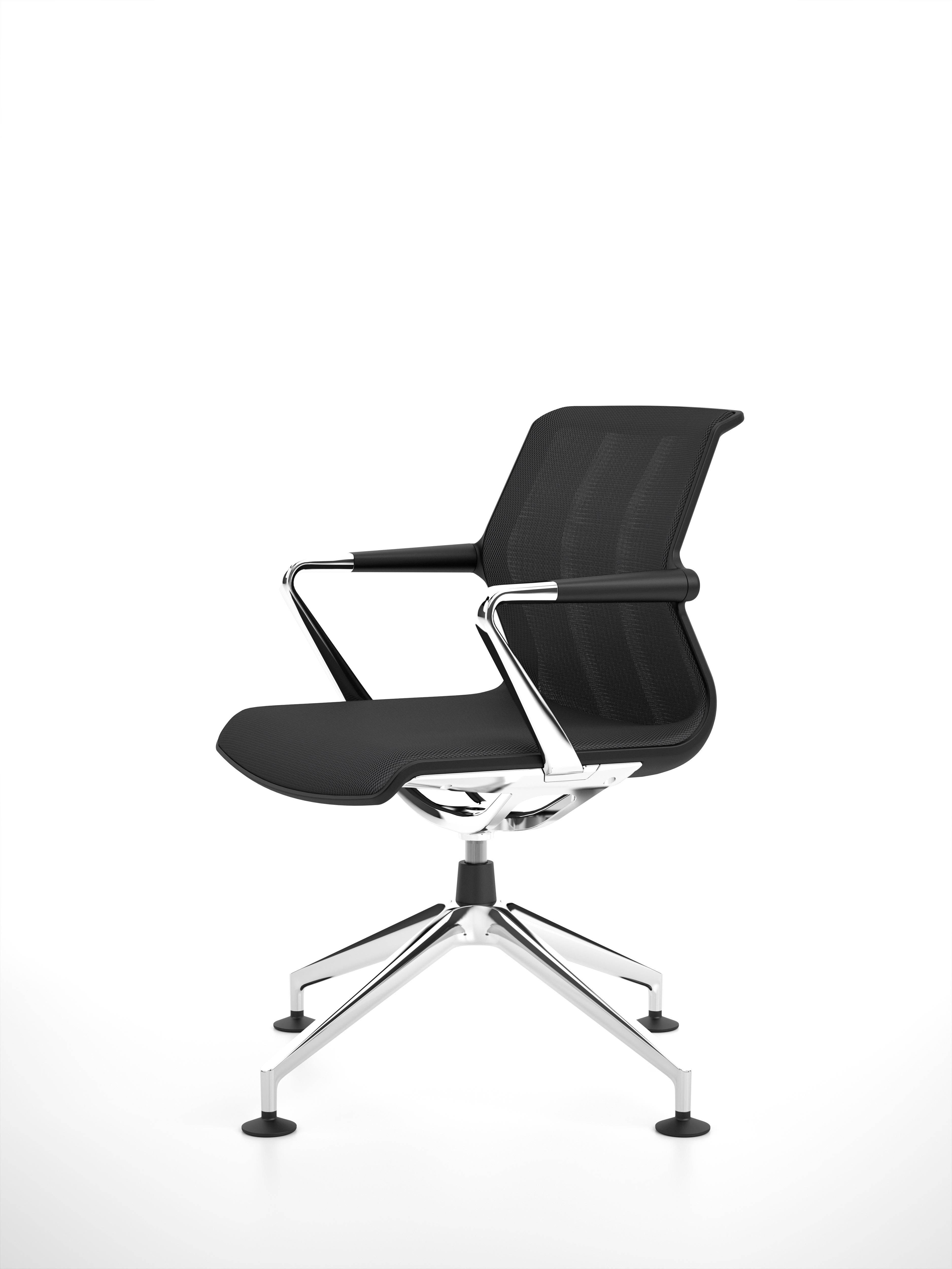 These items are currently only available in the United States.

The Unix chair by Antonio Citterio is available with an elegant four-star base. The swivel chair's vertical spring suspension and high-tech knit covers guarantee superb comfort even