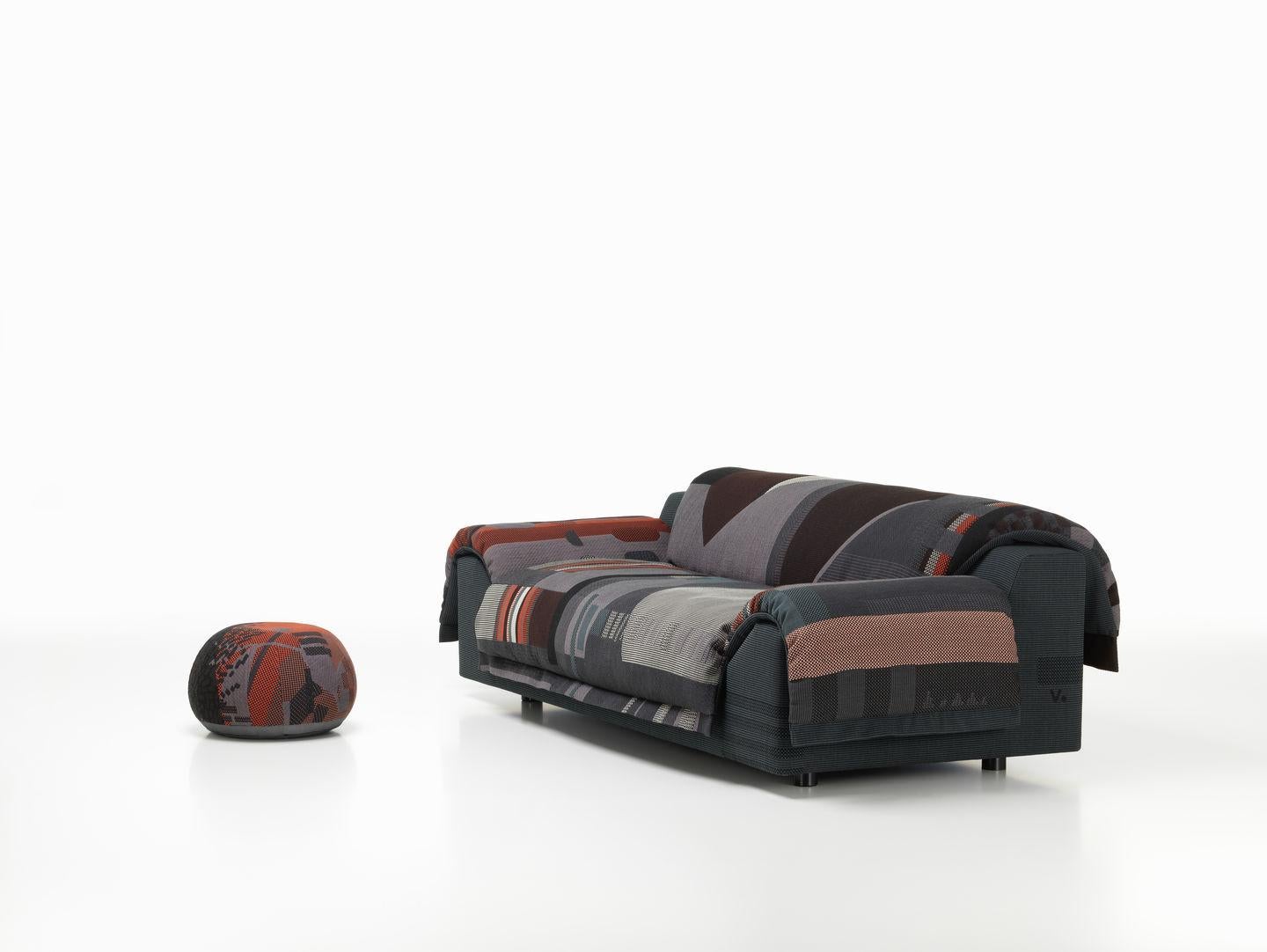 Swiss Vitra Vlinder Sofa in Dark Red Shades by Hella Jongerius For Sale