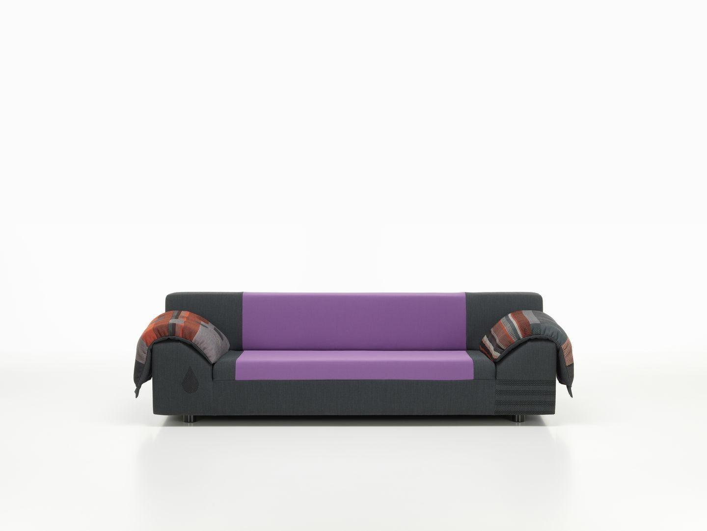 Contemporary Vitra Vlinder Sofa in Dark Red Shades by Hella Jongerius For Sale