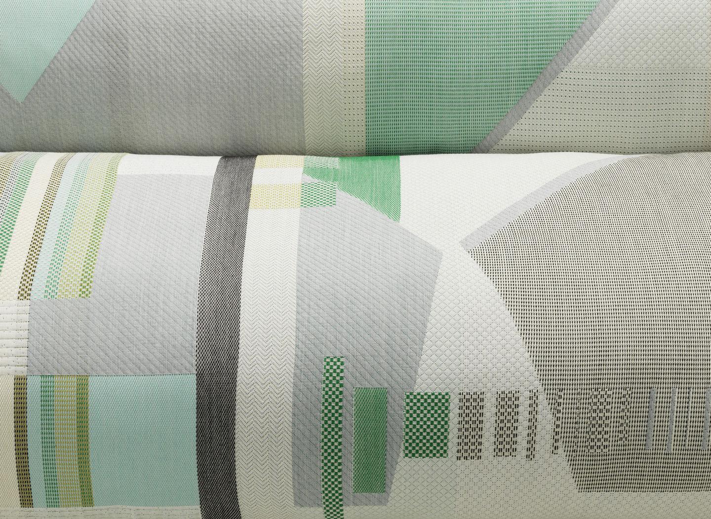 Modern Vitra Vlinder Sofa in Light Green Shades by Hella Jongerius For Sale