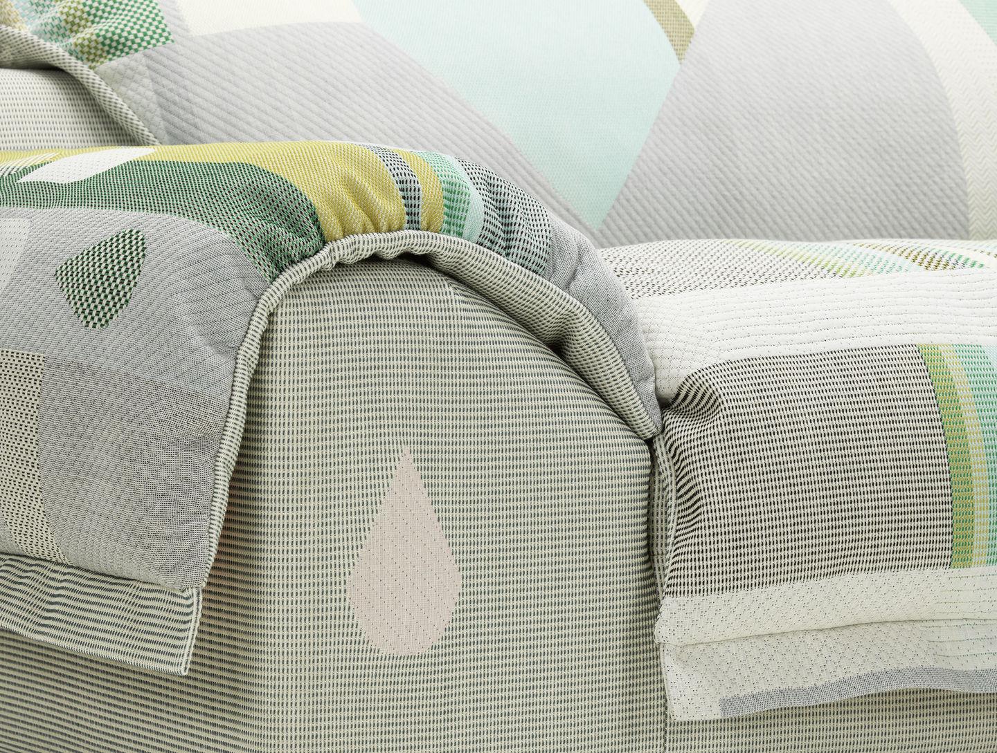 Swiss Vitra Vlinder Sofa in Light Green Shades by Hella Jongerius For Sale