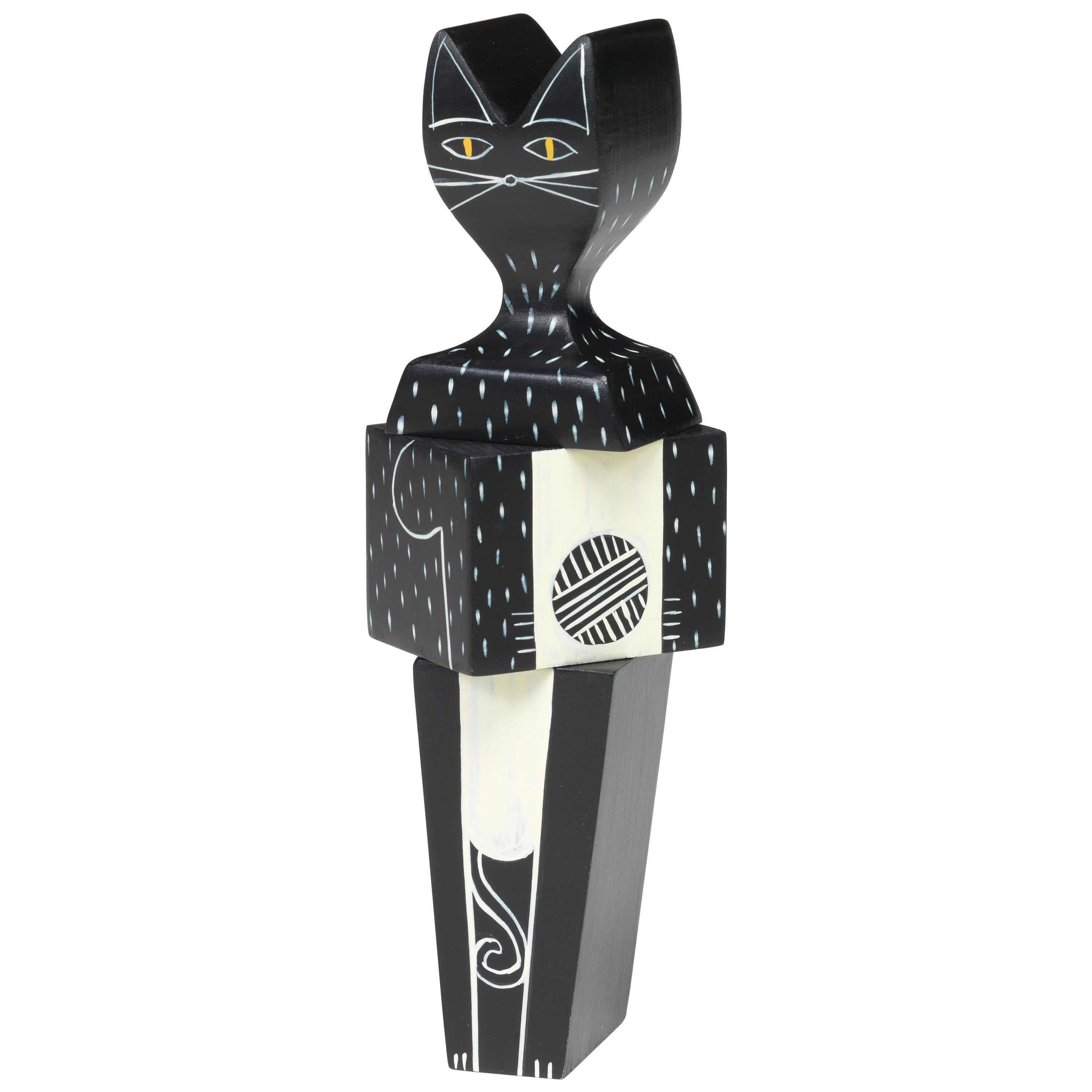 Vitra Wooden Doll Cat Small by Alexander Girard im Angebot