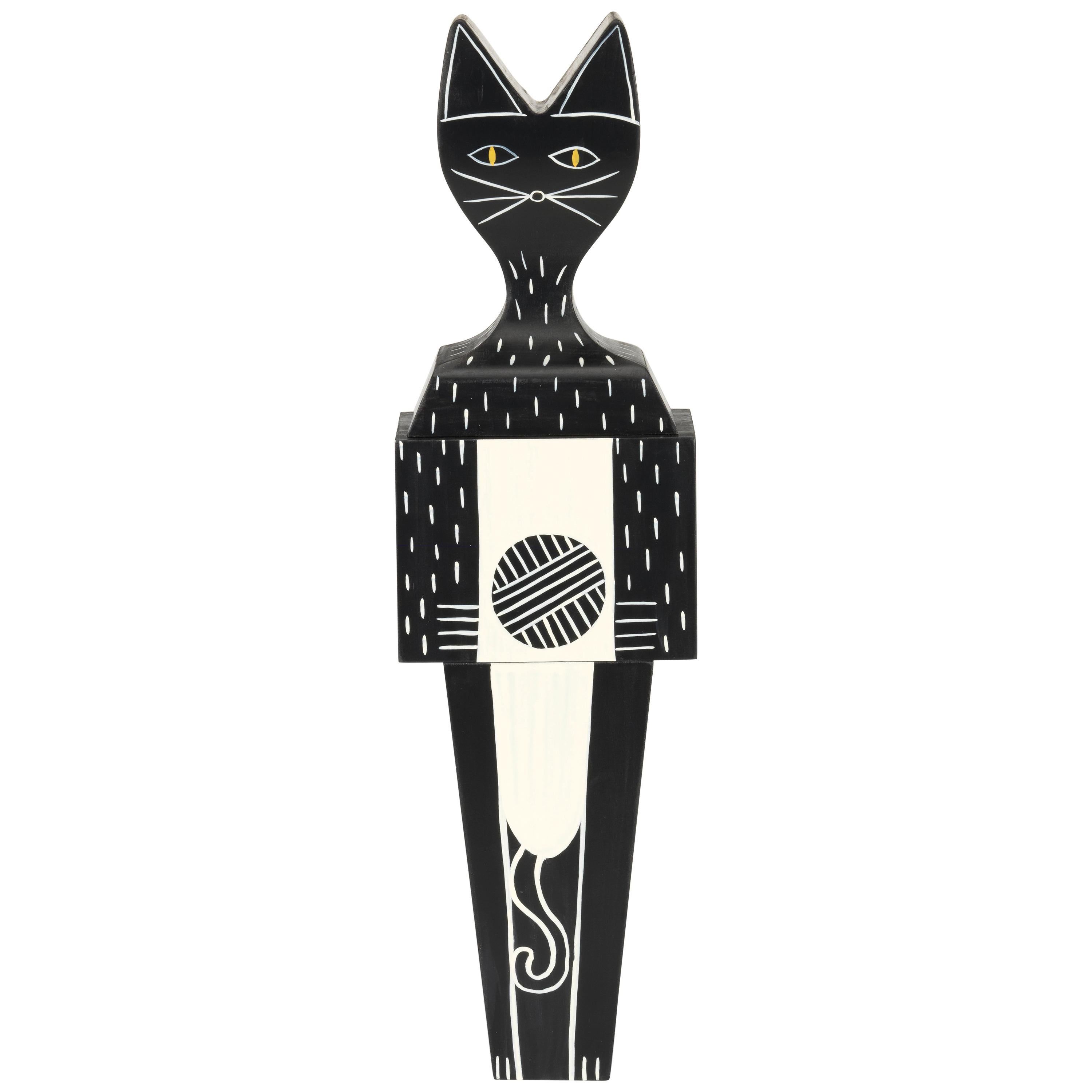 Vitra Wooden Doll Large Cat by Alexander Girard For Sale