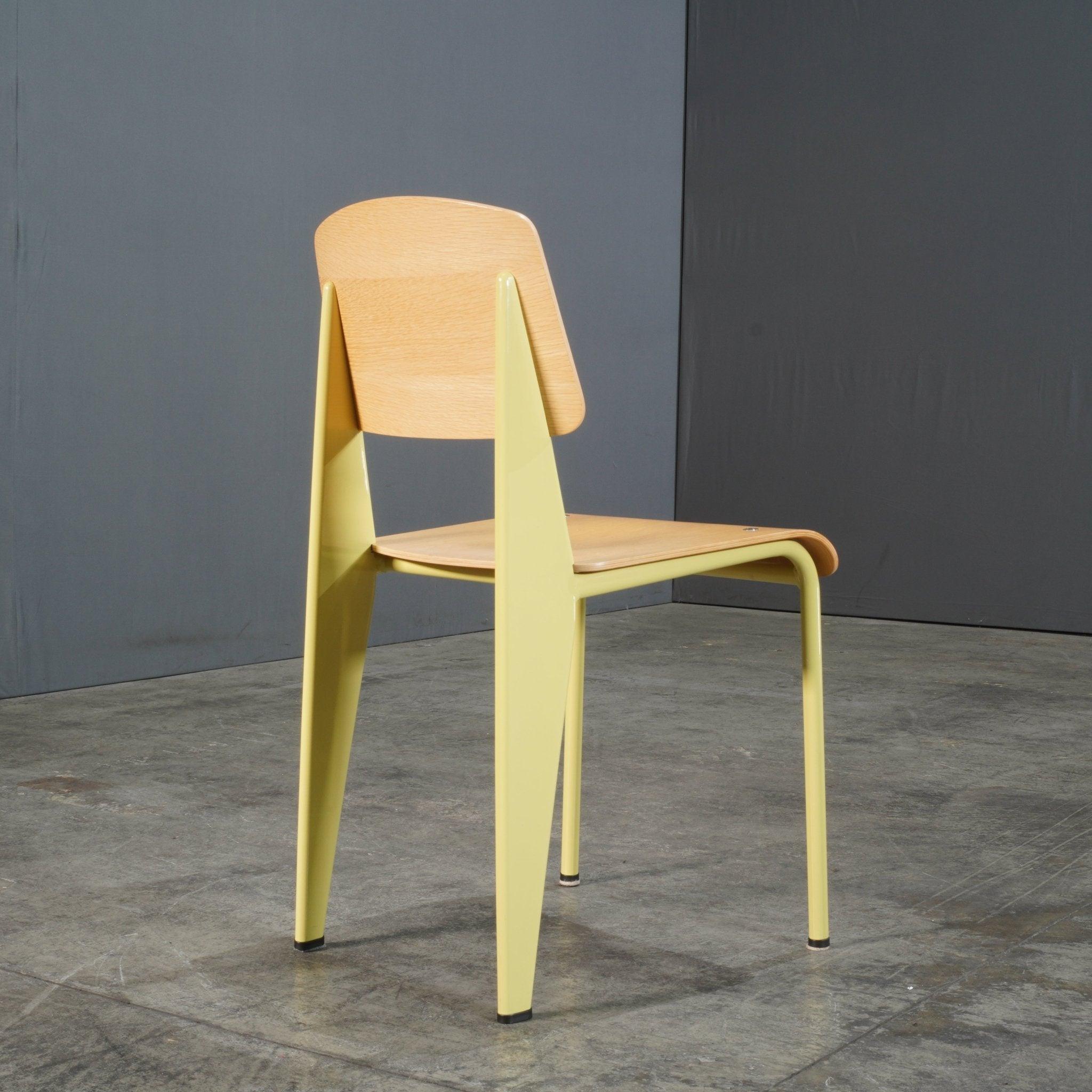 Swiss Vitra Yellow Standard Chair by Jean Prouve