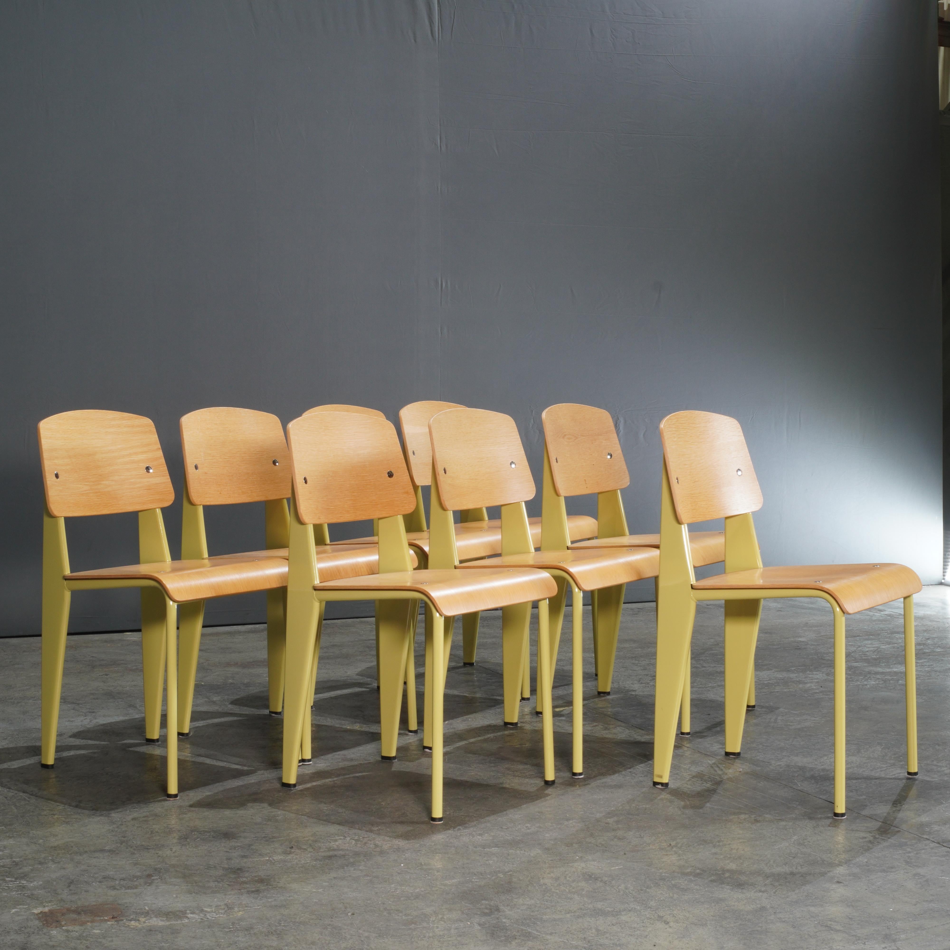 Vitra Yellow Standard Chair by Jean Prouve In Good Condition In Basildon, London