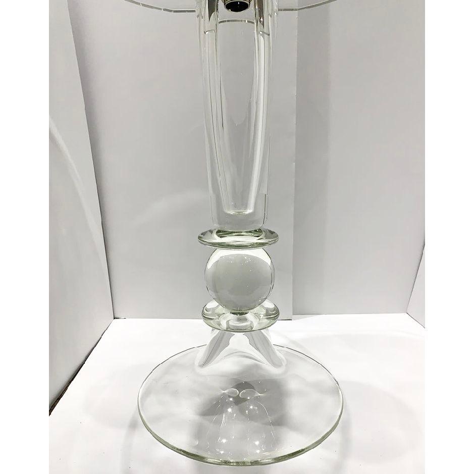 Post-Modern Vitraform Coppa Cristal Polished Blown Glass Pedestal Sink, Vessel, Custom