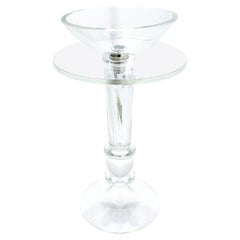 Vitraform Coppa Cristal Polished Blown Glass Pedestal Sink, Vessel, Custom