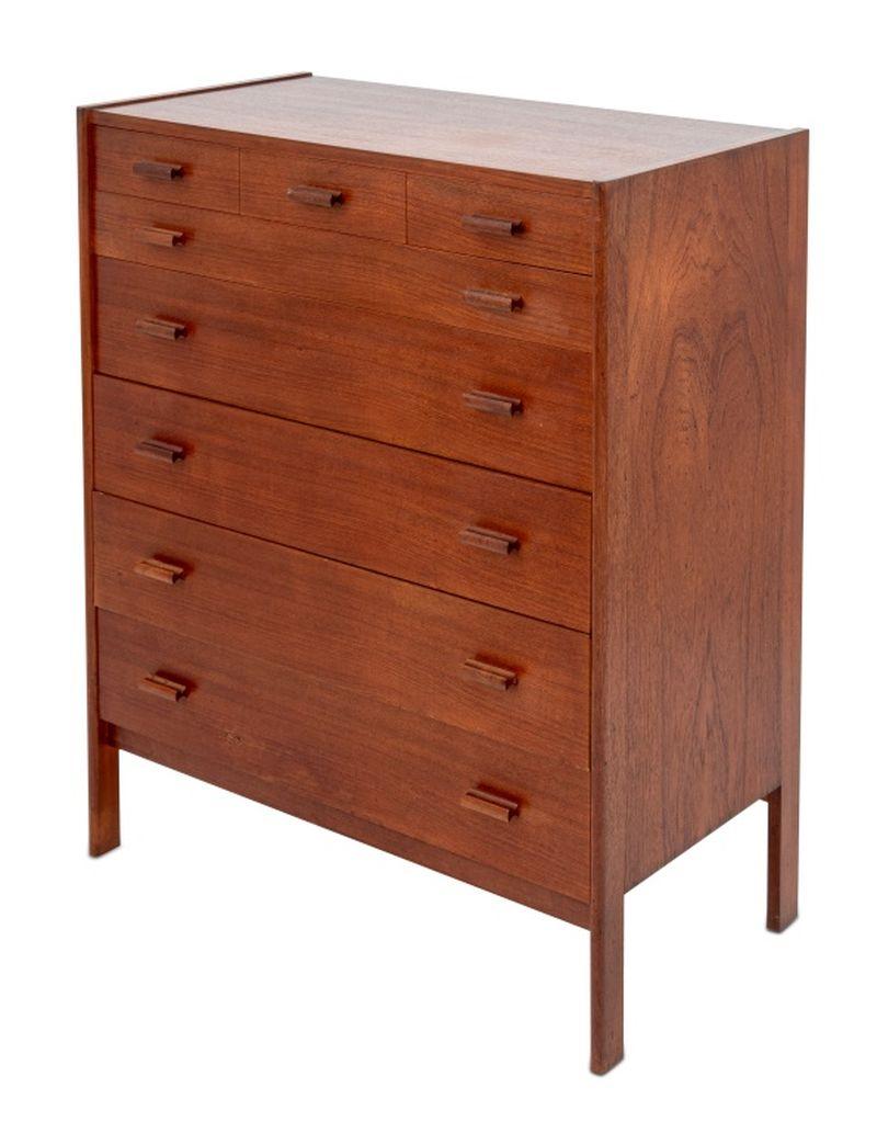 Mid-Century Modern Vitre Danish Modern Teak Chest of Drawers
