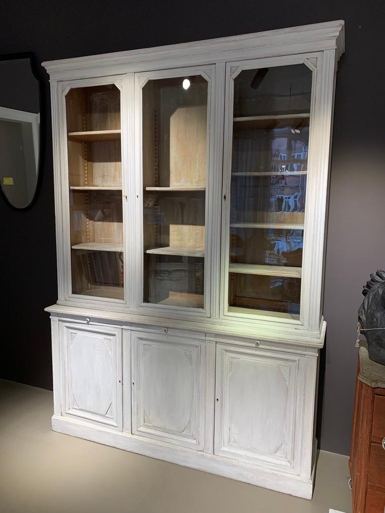 Beautiful antique vitrine or display cabinet - originally used as a filing cabinet at a 