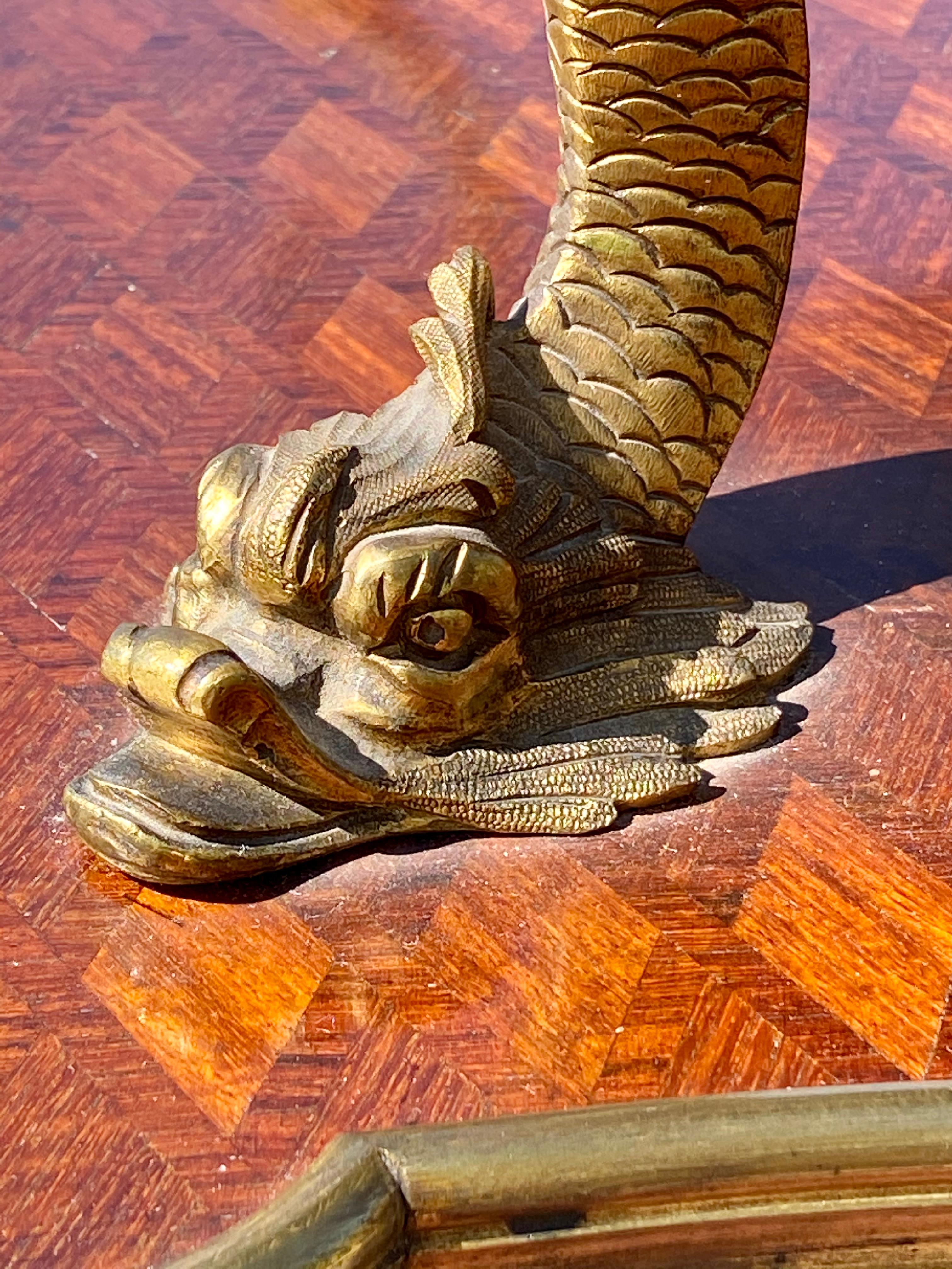 Intarsio e bronzo dorato, Vitrina stile Luigi XV del XIX secolo in vendita 1