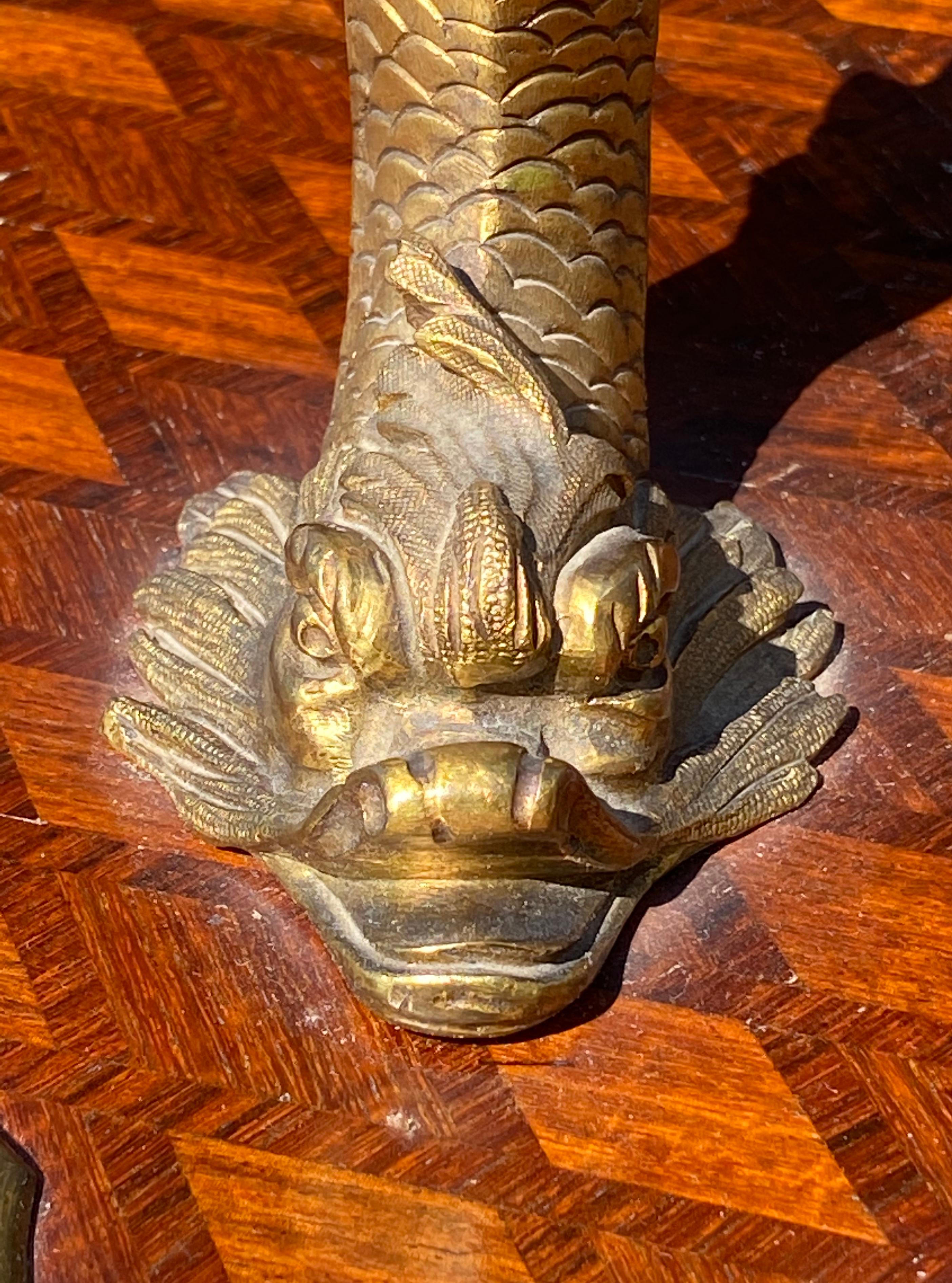 Intarsio e bronzo dorato, Vitrina stile Luigi XV del XIX secolo in vendita 3