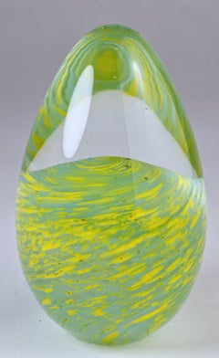 Vitrix Hot Glass Studio Op Art Paperweight, New York Art Glass