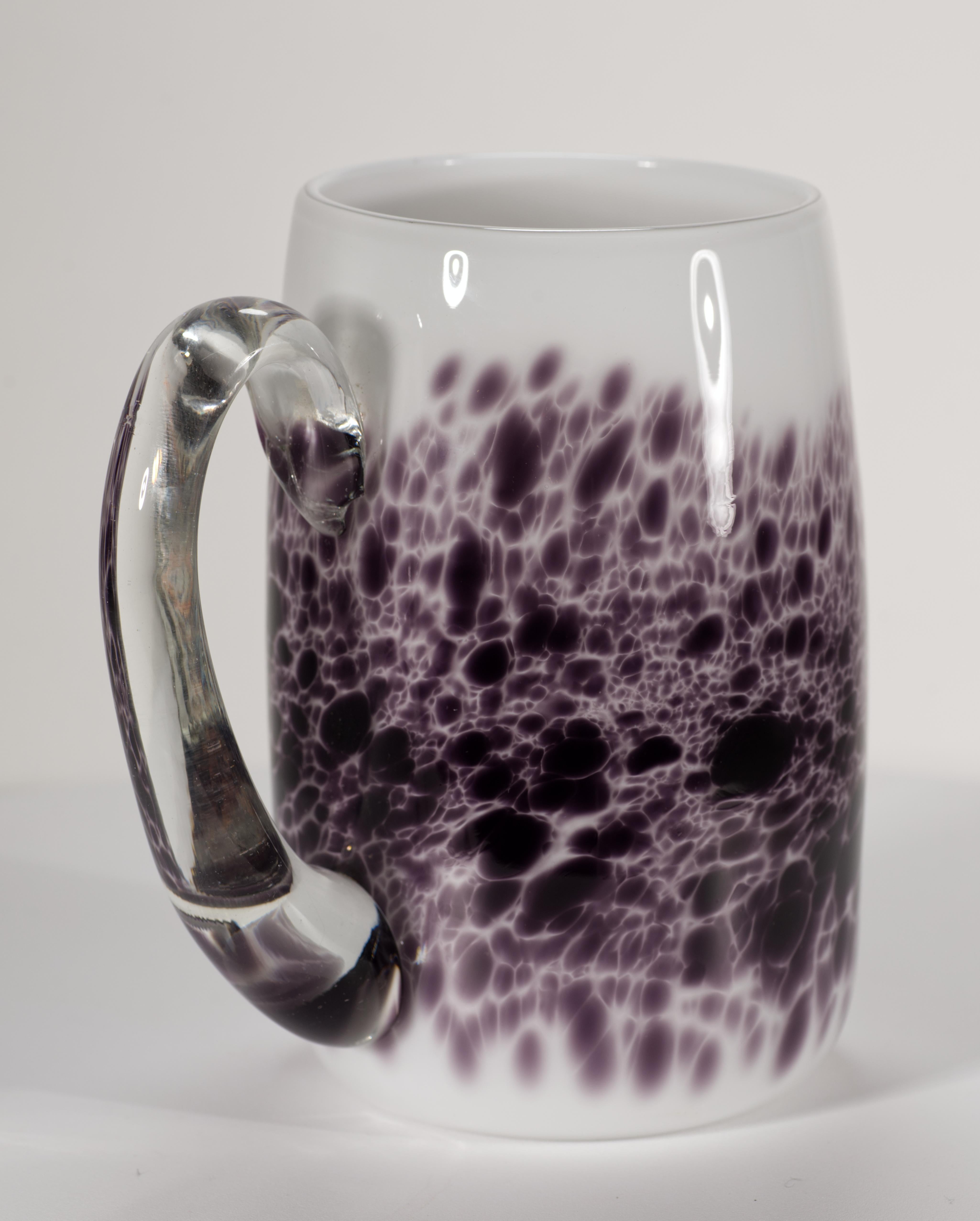 Vitrix Hot Glass Studio Tazza o vaso di grandi dimensioni, NY Art Glass, 1983 in vendita 1