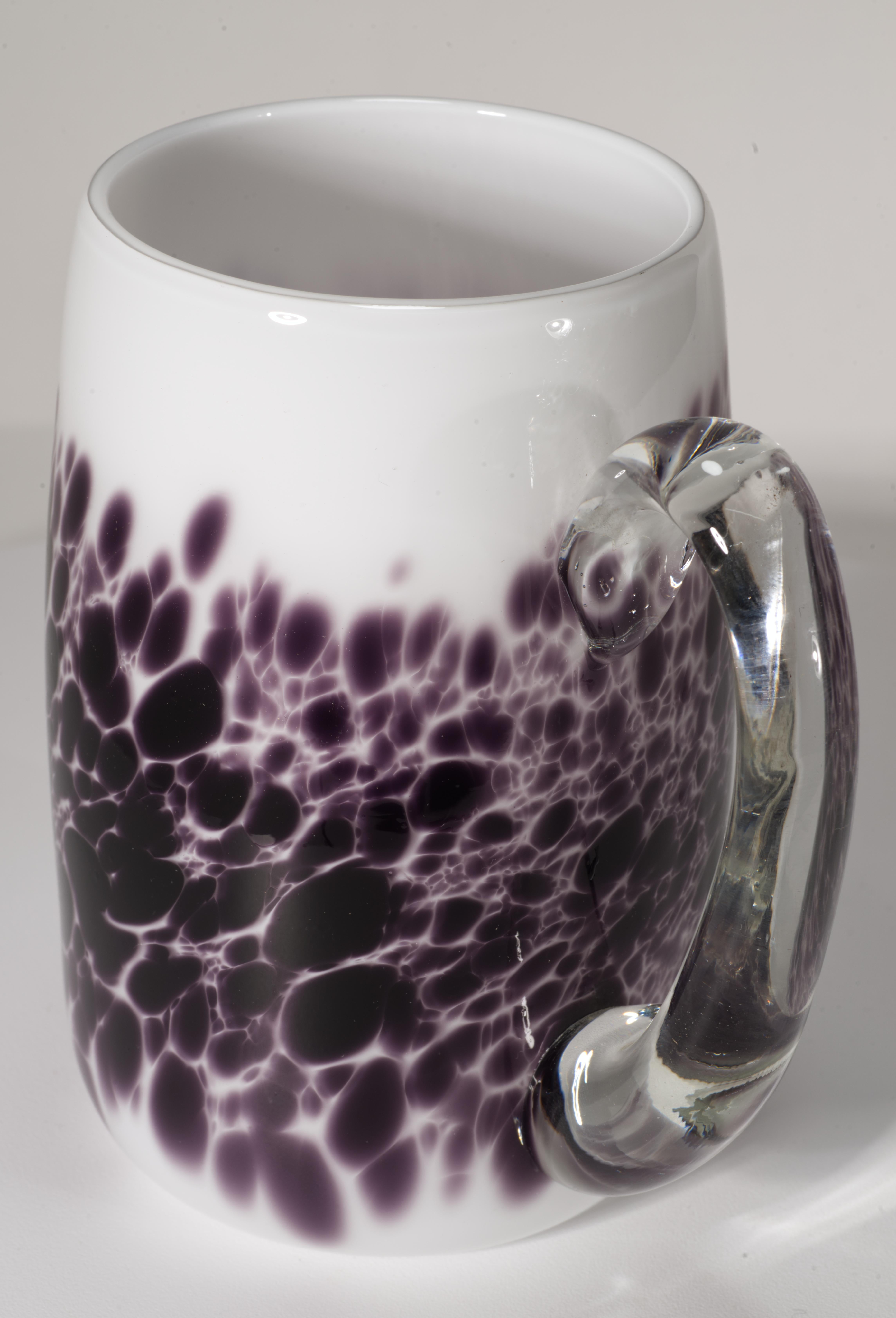 Vitrix Hot Glass Studio Tazza o vaso di grandi dimensioni, NY Art Glass, 1983 in vendita 3