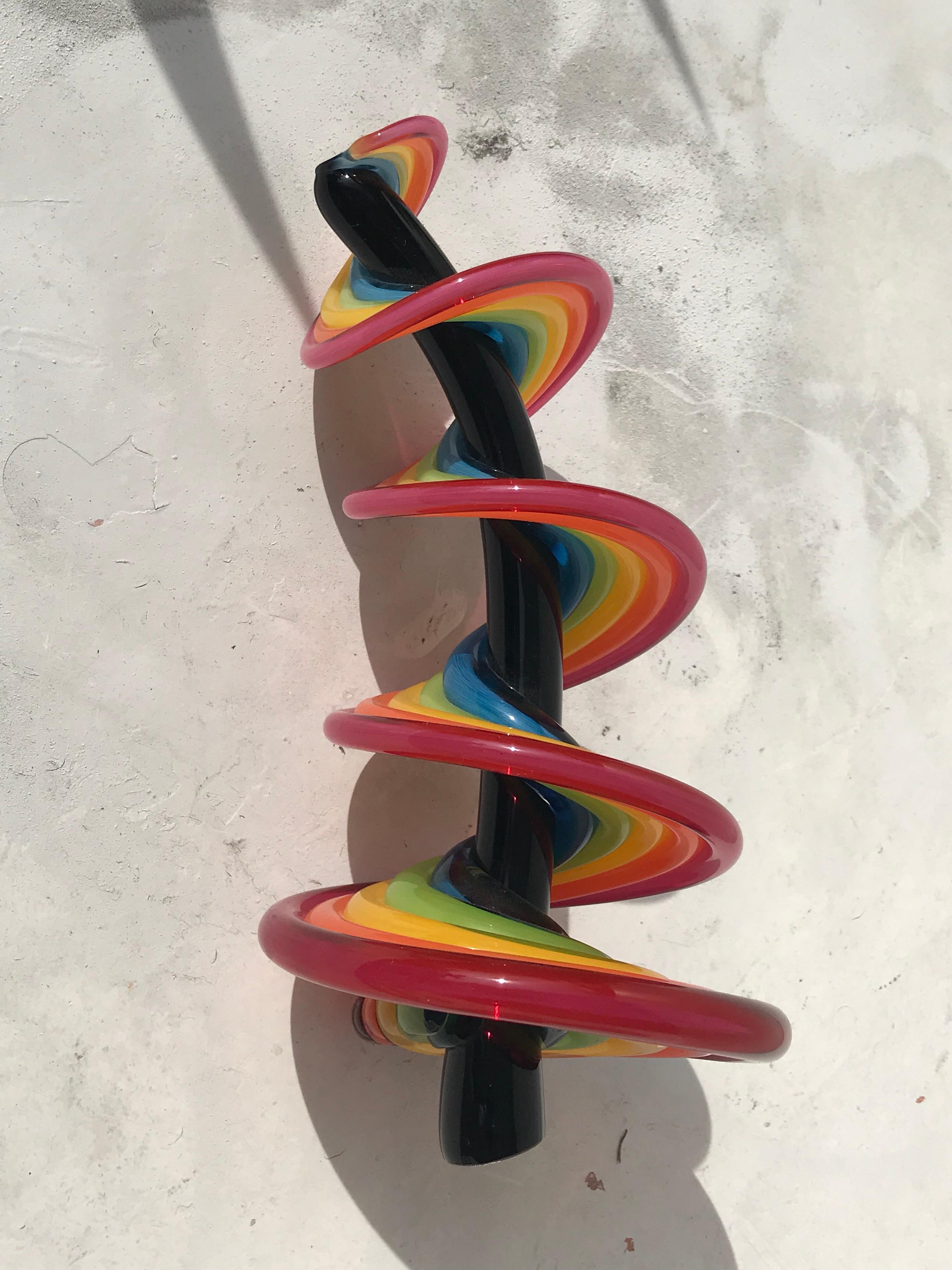 Modern Vitrix Hot Glass Studio Sculpture by Thomas Kelly For Sale