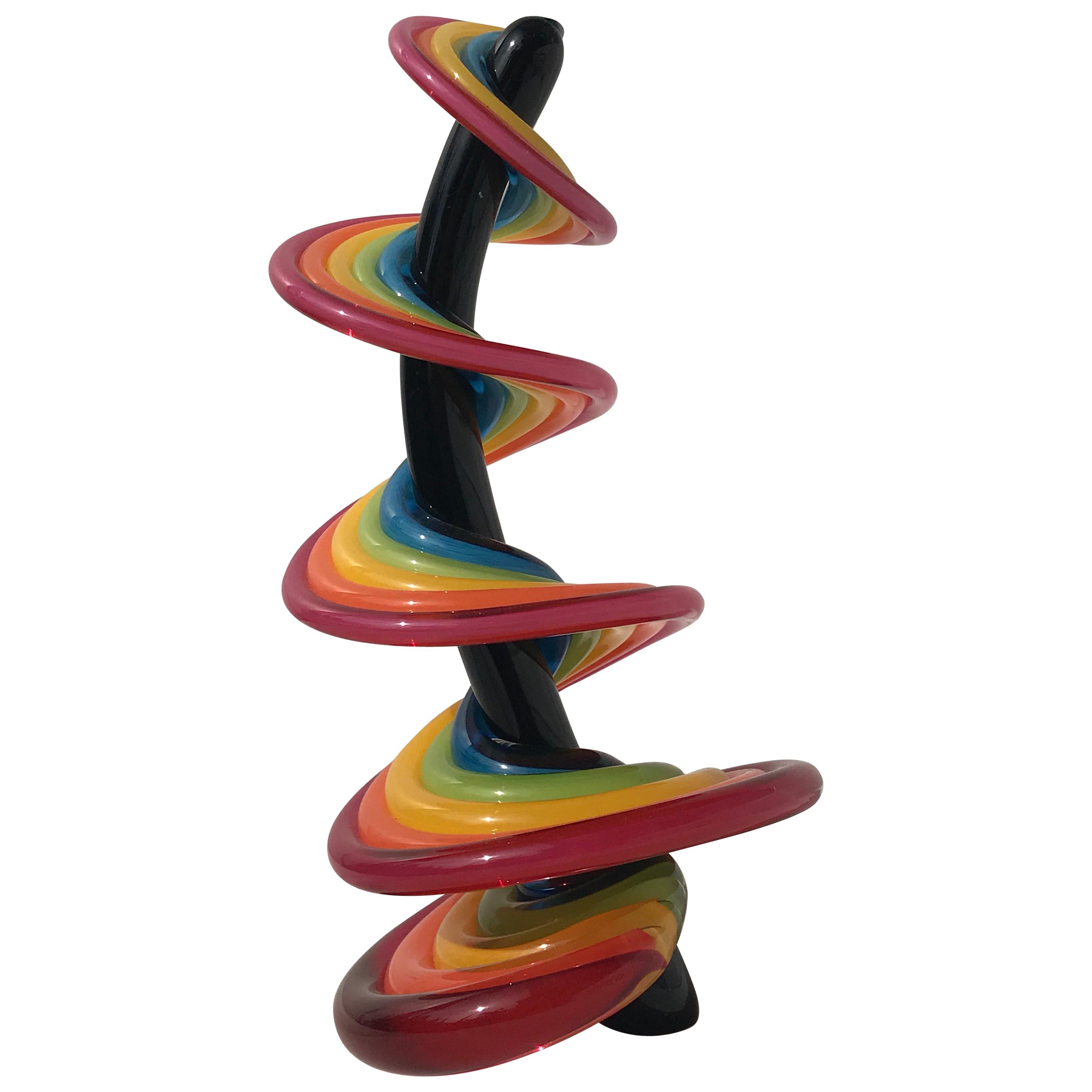 Escultura de vidrio caliente de estudio Vitrix de Thomas Kelly