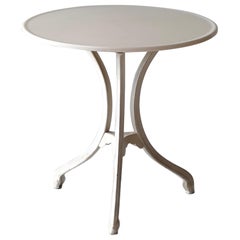 Vitrolite Cast Iron Tri Leg Bistro Table