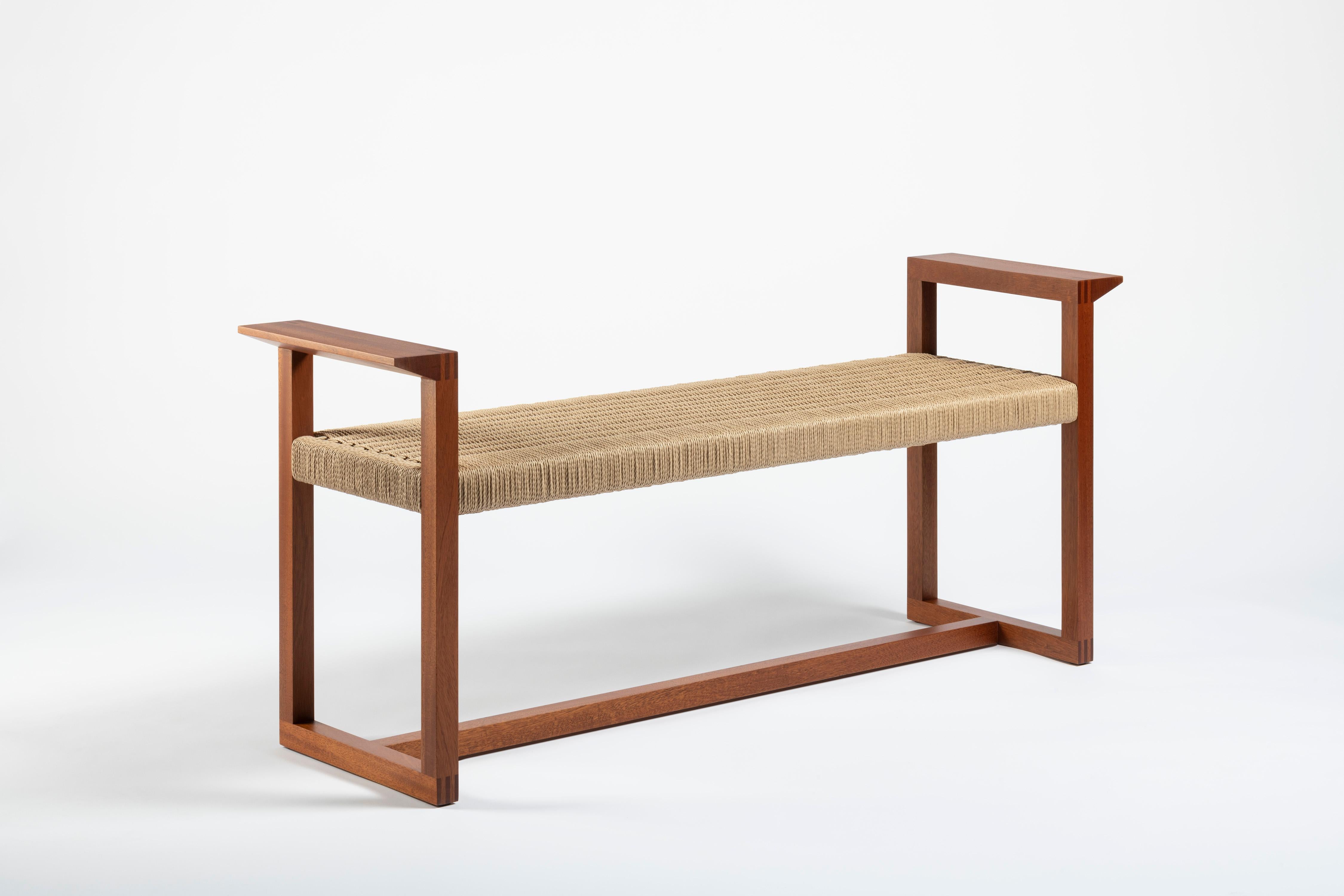 This bench is part of Vitruvio collection that has been developed in cooperation with CMP design studio. We worked together in my workshop combining creative thinking with manufacturing heritage and the result is a project in which the match between