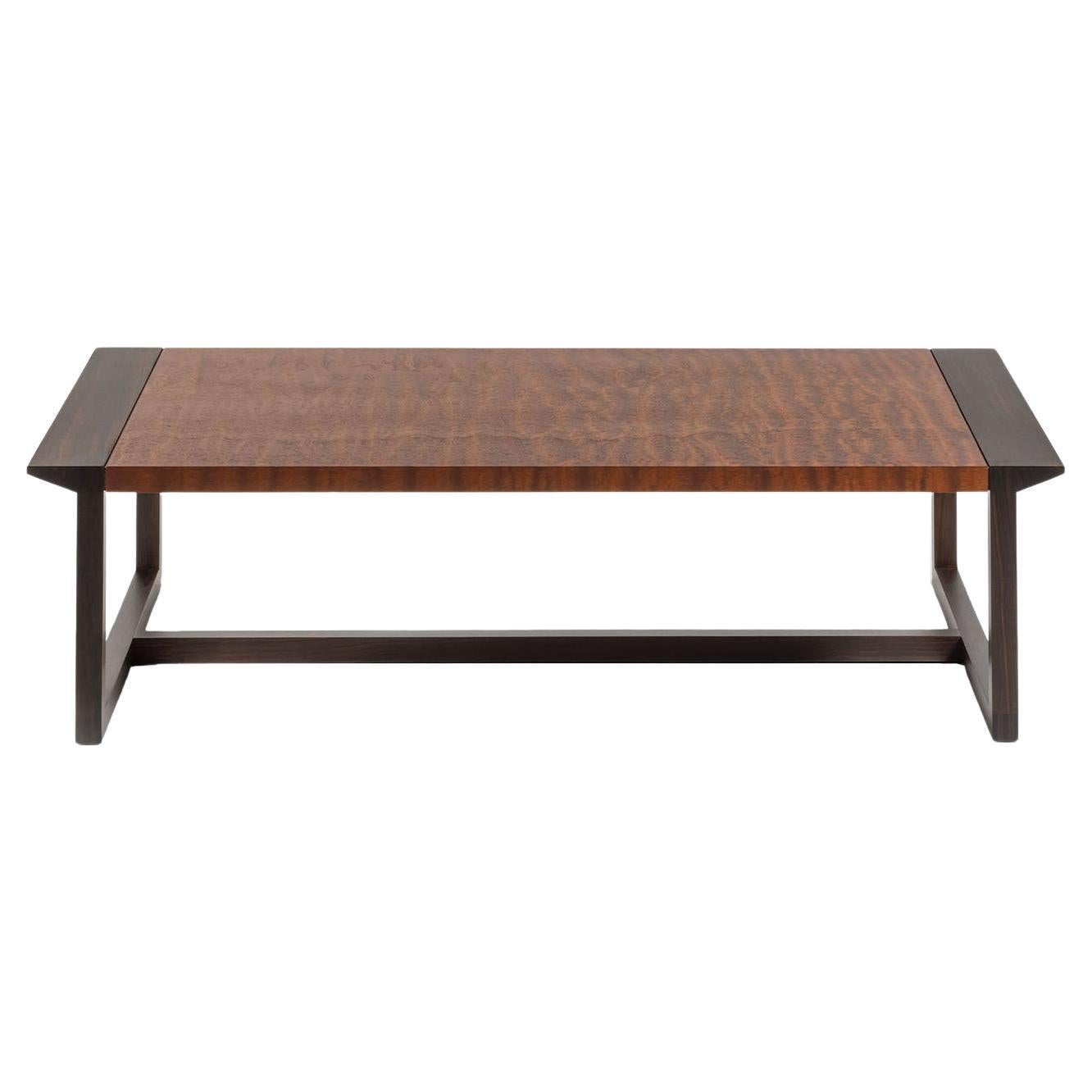 Vitruvio Mahogany Pomelè Large Coffee Table By Giordano Viganò en vente