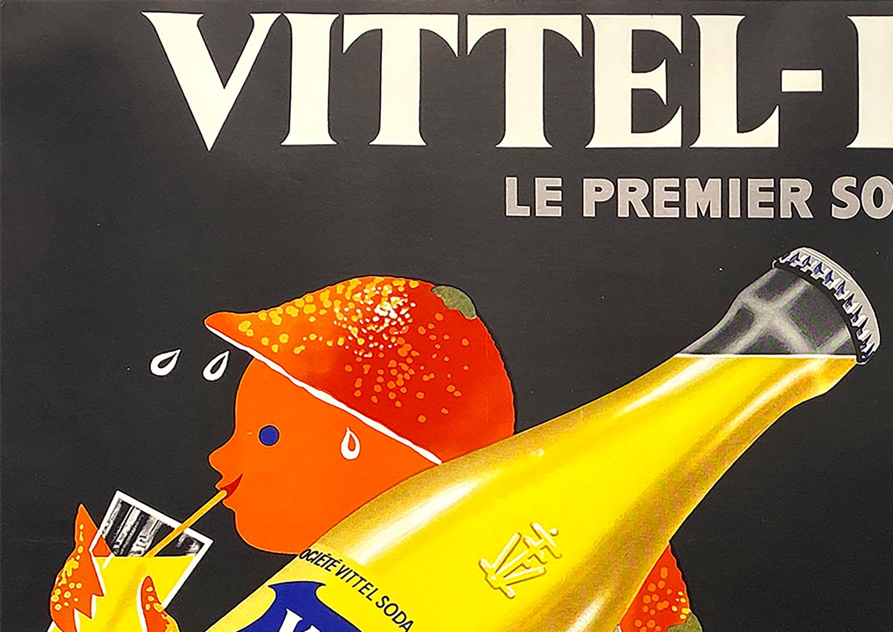Vittel Delices, C1955 Vintage French Beverage, Drink Advertising Poster, Roland In Excellent Condition In Bath, Somerset