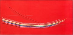 Vittore Frattini (1937) - Rosso Lumen - Huile sur toile - 1997