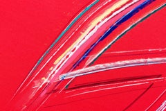 Vittore Frattini (1937) - Volo Rosso - Acrylic on canvas - 1996