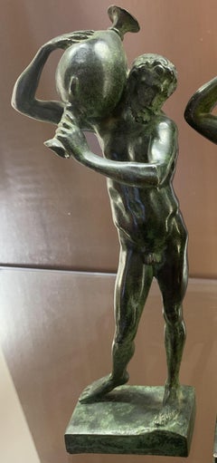Bronzetto figurativo mitologico nudo manierismo del XIX secolo