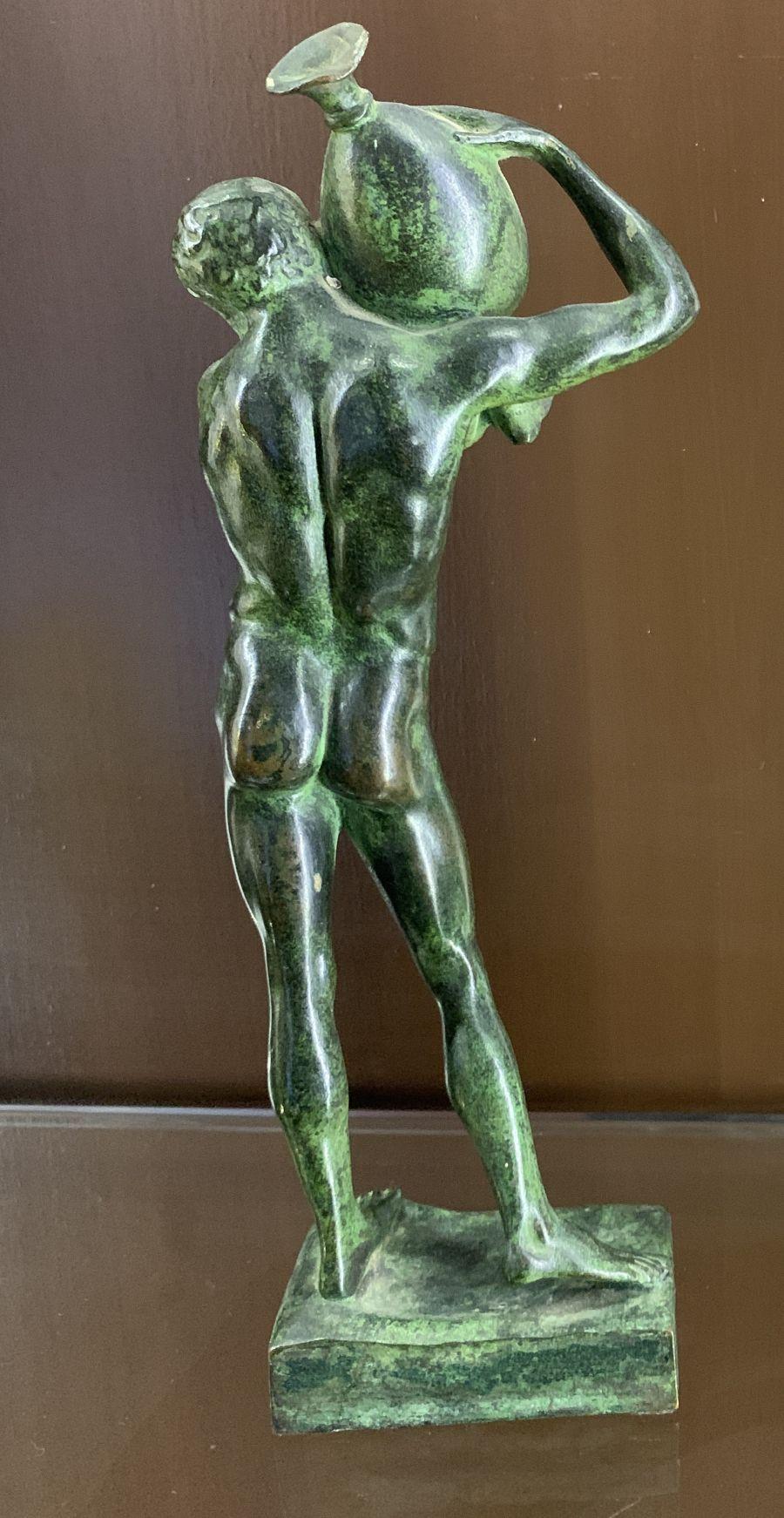 Statua bronzetto figurativo mitologico nudo manierismo del XIX secolo - Or Figurative Sculpture par Vittore Gambello detto Camelio