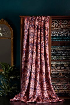 Vittoria Flame Velvet Fabric