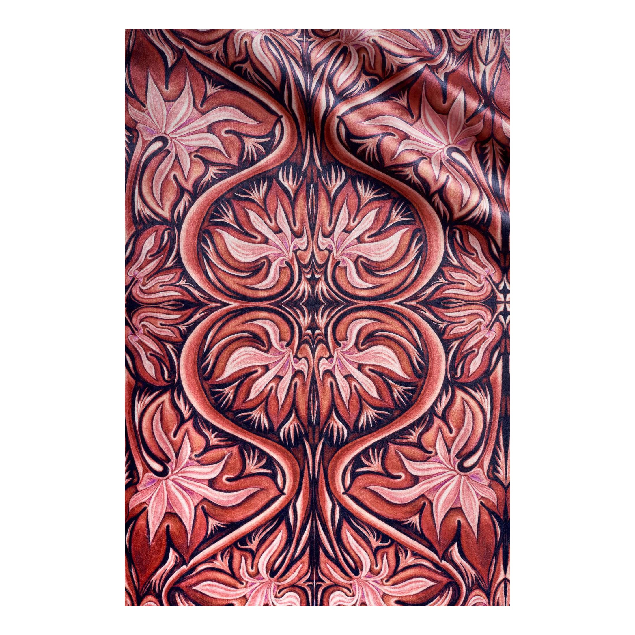 Tessuto Vittoria Flame Velvet