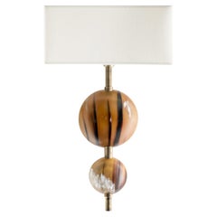 Lampe murale Vittoria en corne et laiton