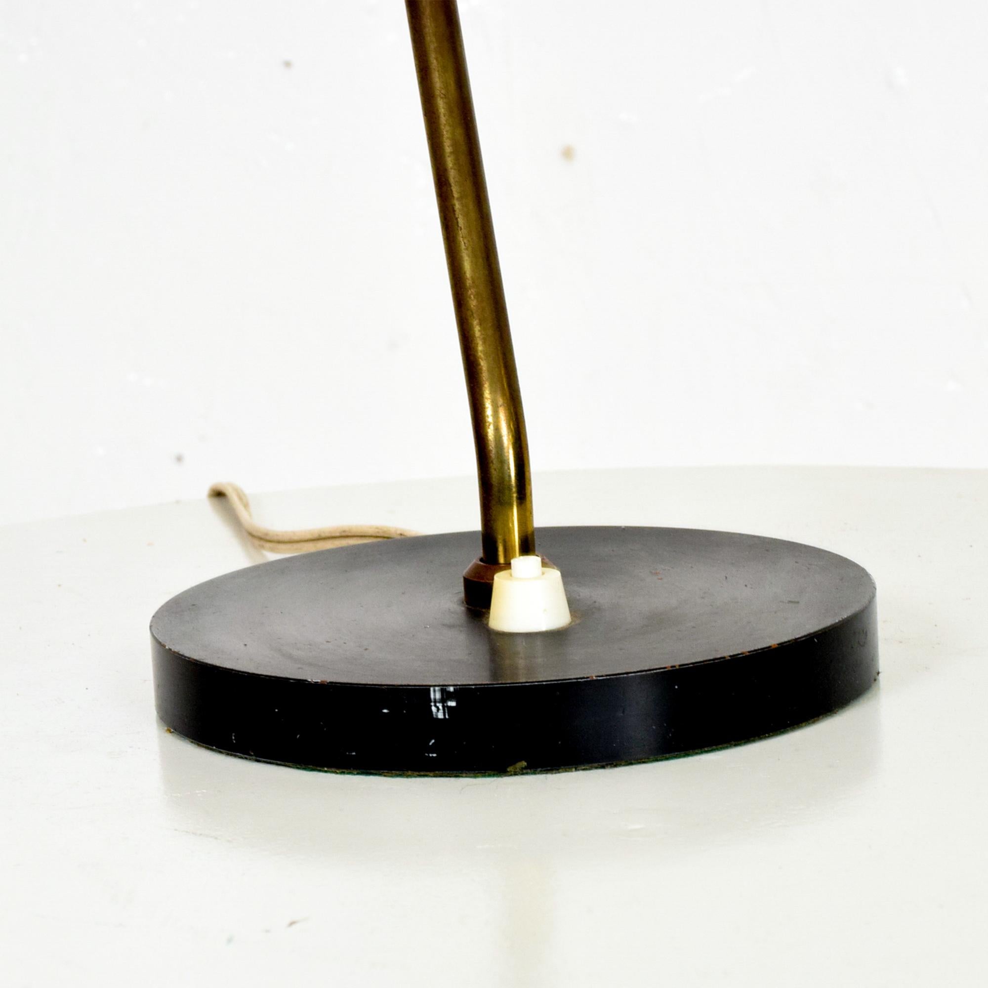 Vittoriano Vigano French Table Desk Lamp Black & Brass Serge Mouille France 1950 2