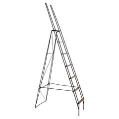 Vittoriano Viganò Minimal Floor Library Ladder for Azucena, Italy 1950