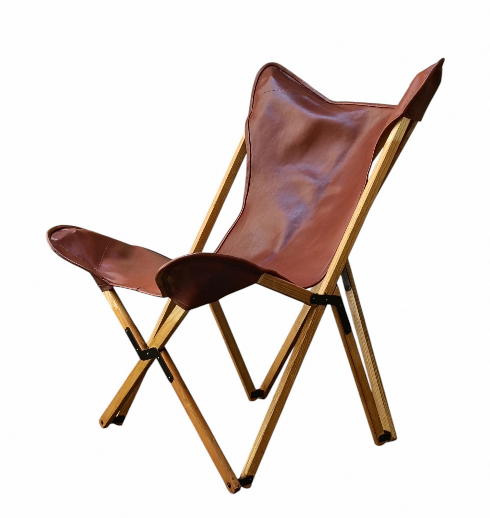 Mid-Century Modern Chaise pliante 'Tripolina' de Vittoriano Vigano Senior Italia 1970 en vente