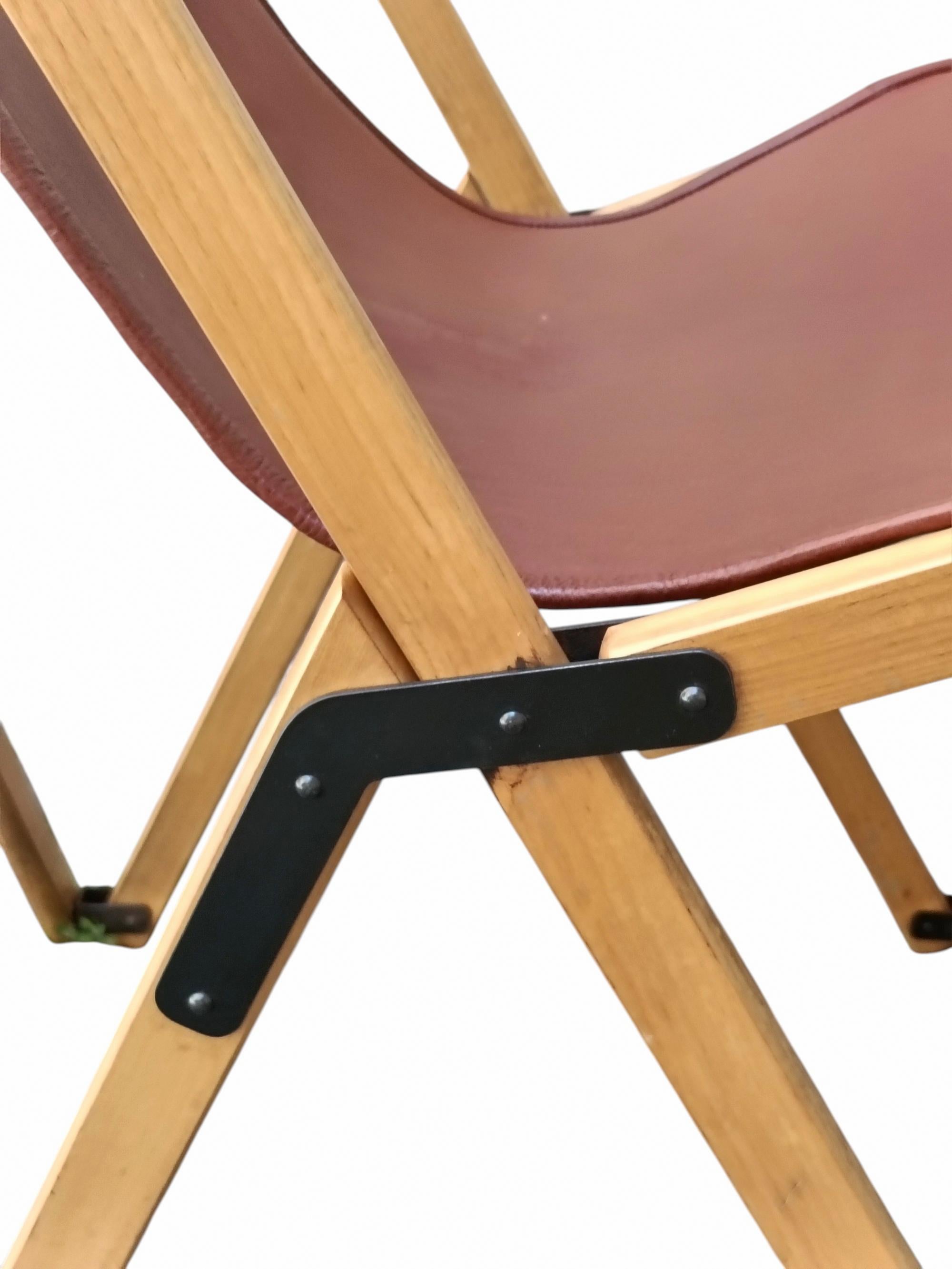 Late 20th Century Chaise pliante 'Tripolina' de Vittoriano Vigano Senior Italia 1970 en vente